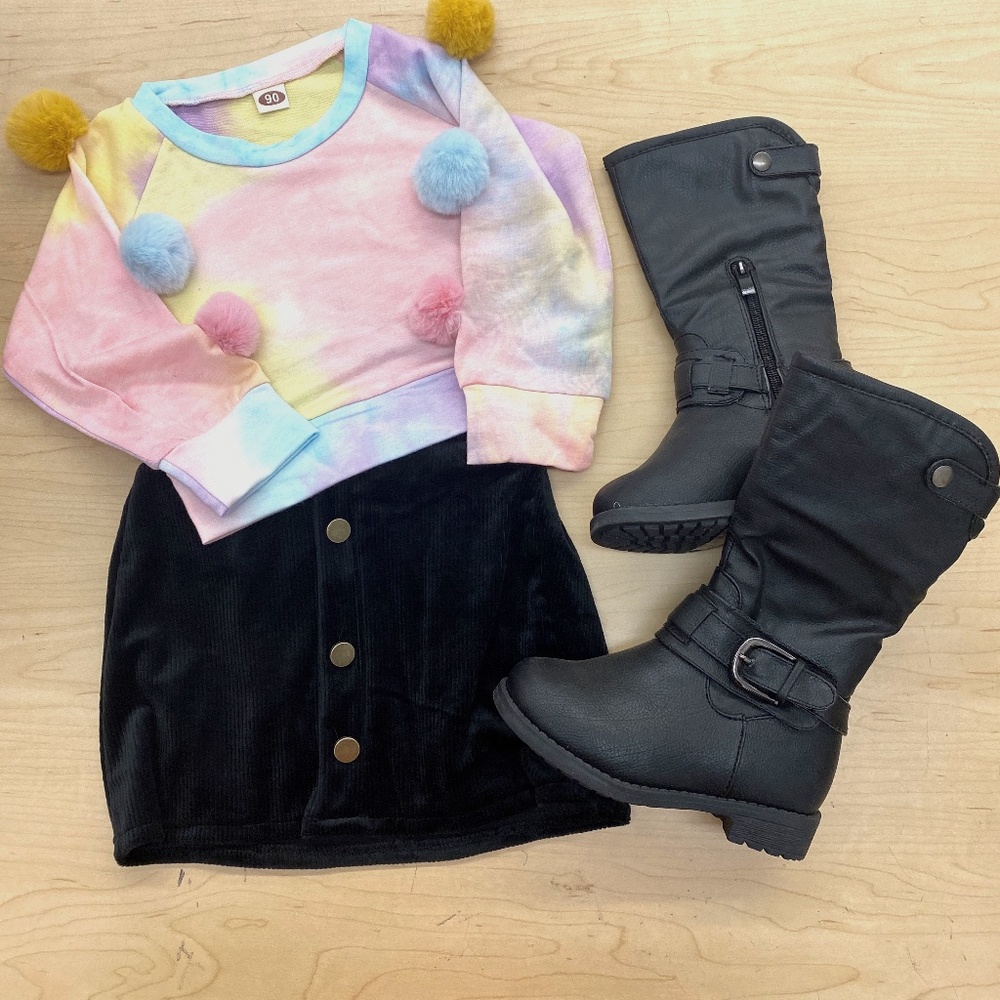 Rainbow Puffs with Velvet Skirt! (Pastel)